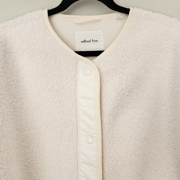 Wilfred Free Sherpa Long Fleece Liner Jacket - Light Birch - M - Picture 5 of 16